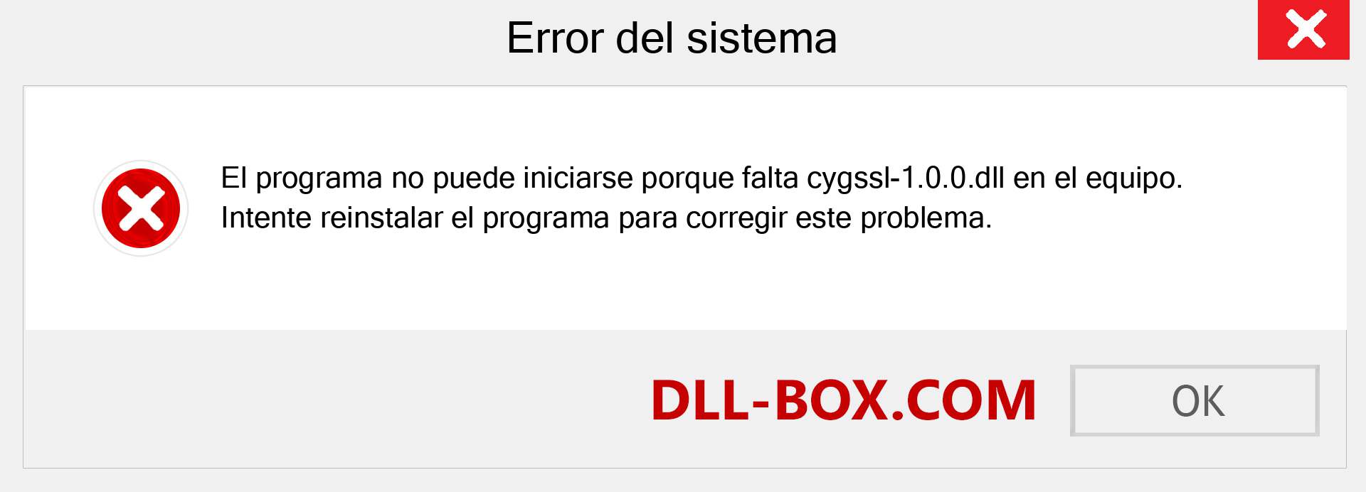 ¿Falta el archivo cygssl-1.0.0.dll ?. Descargar para Windows 7, 8, 10 - Corregir cygssl-1.0.0 dll Missing Error en Windows, fotos, imágenes